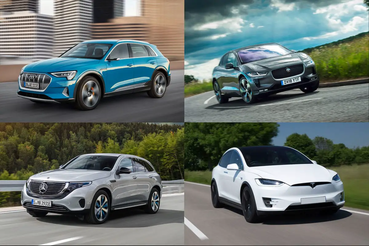 Electric Mercedes-Benz EQC vs Audi E-Tron, Model X and I-Pace