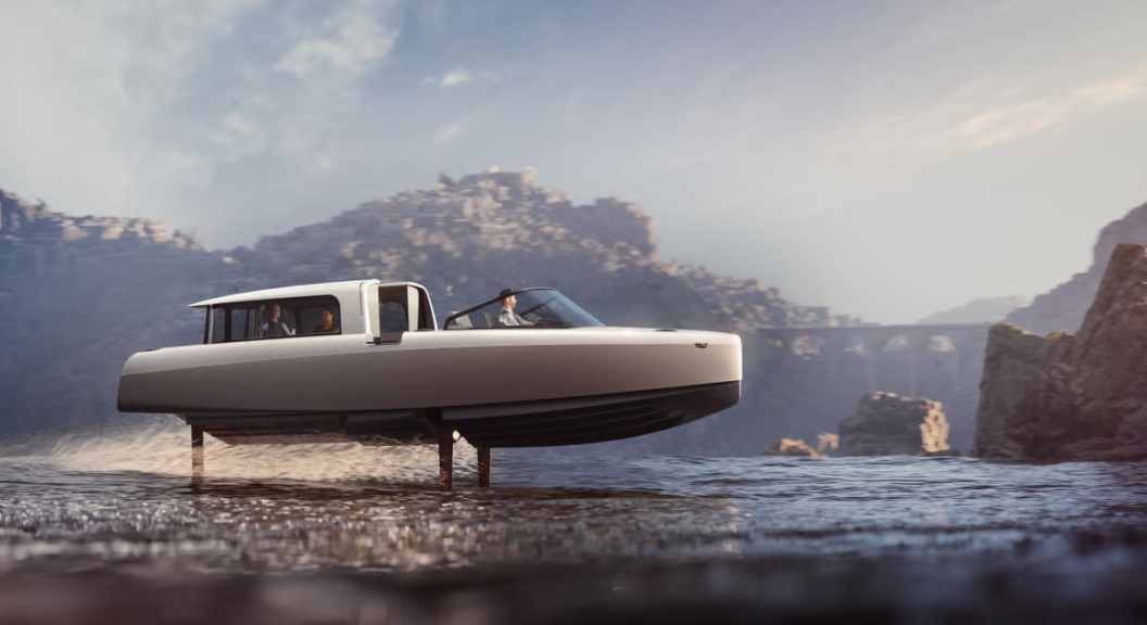 Flying electric boat unveiled.