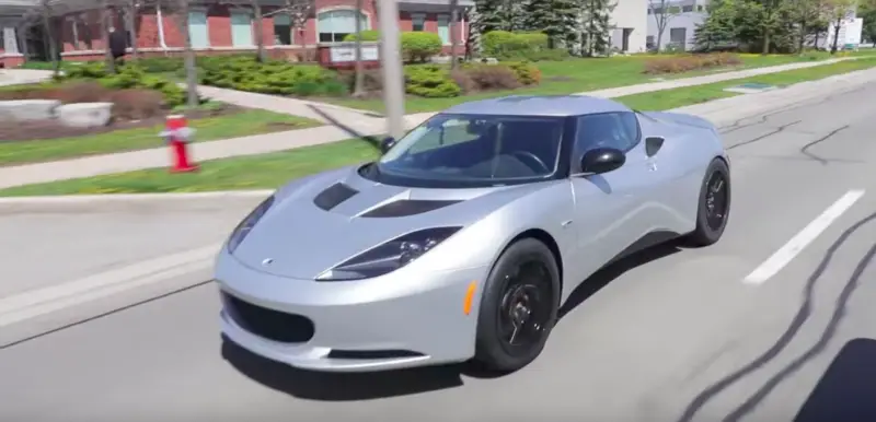 Blue Lighting Electric Lotus Evora