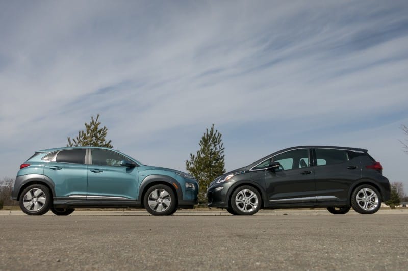 Comparison: Chevrolet Bolt EV vs Hyundai Kona EV