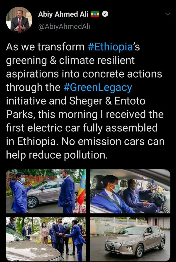 Ethiopia unveils first locally assembled electric car