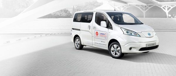 Nissan e-NV200 lead car for the 2020 Virgin Money London Marathon