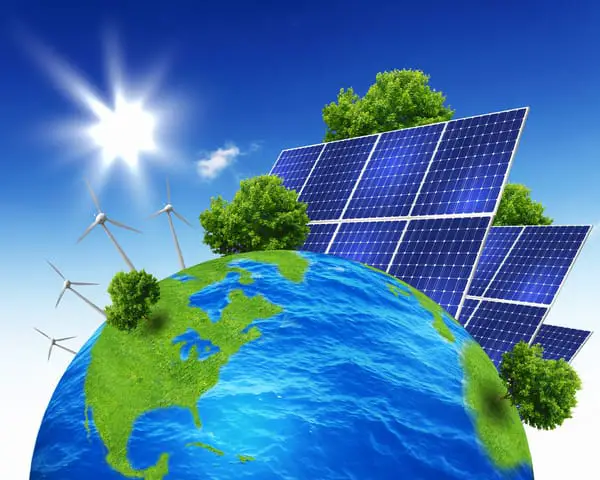 Solar and wind power growth  to limit global warming.