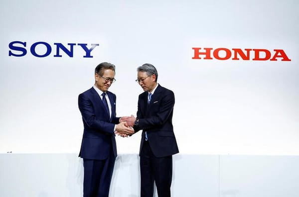 Sony and Honda team up to develop and sell electric vehicles.