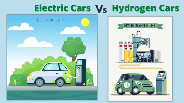 The differences between hydrogen cell fuel and electric cars.