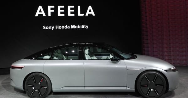 Sony and Honda unveil Afeela electric car brand.