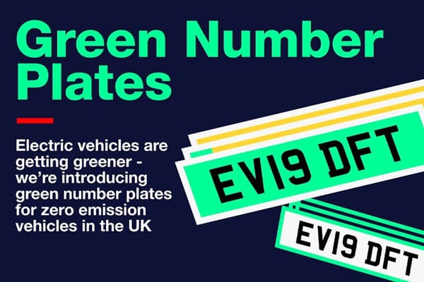 Green Number Plates For Electric Cars